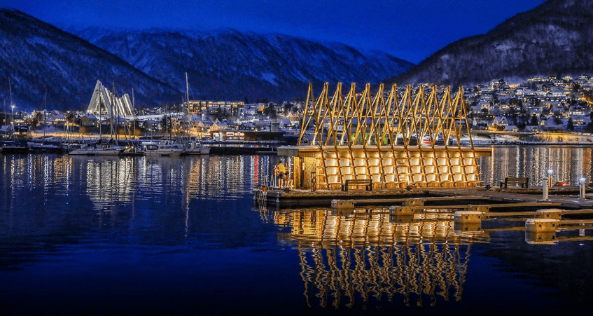 New Beautiful Floating Sauna in Tromsø Norway