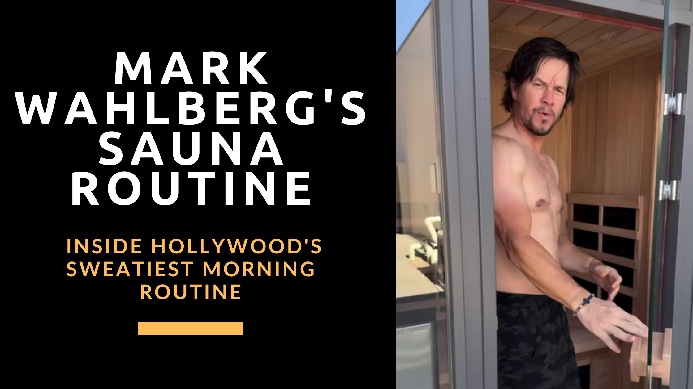 wahlberg sauna